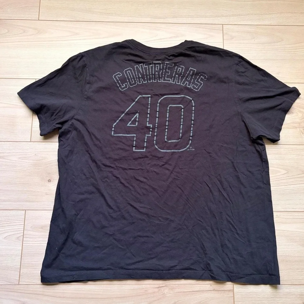 Nike Chicago White Sox Wilson Contreras No 40 Graphic Tee Mens XXL Black Shirt
